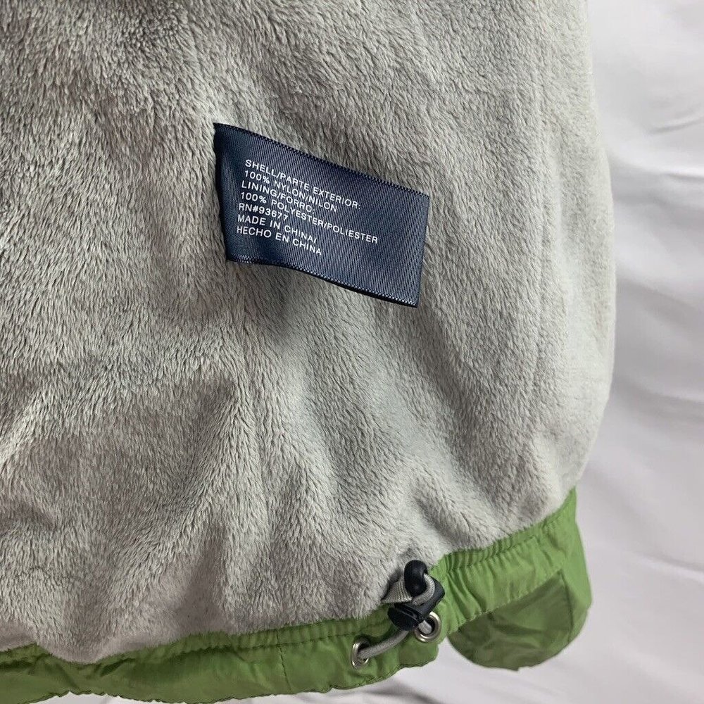 St. John’s Bay Green Nylon Jacket Coat Plush Fuzzy Lining Zip Up Hooded S - Picture 7 of 8